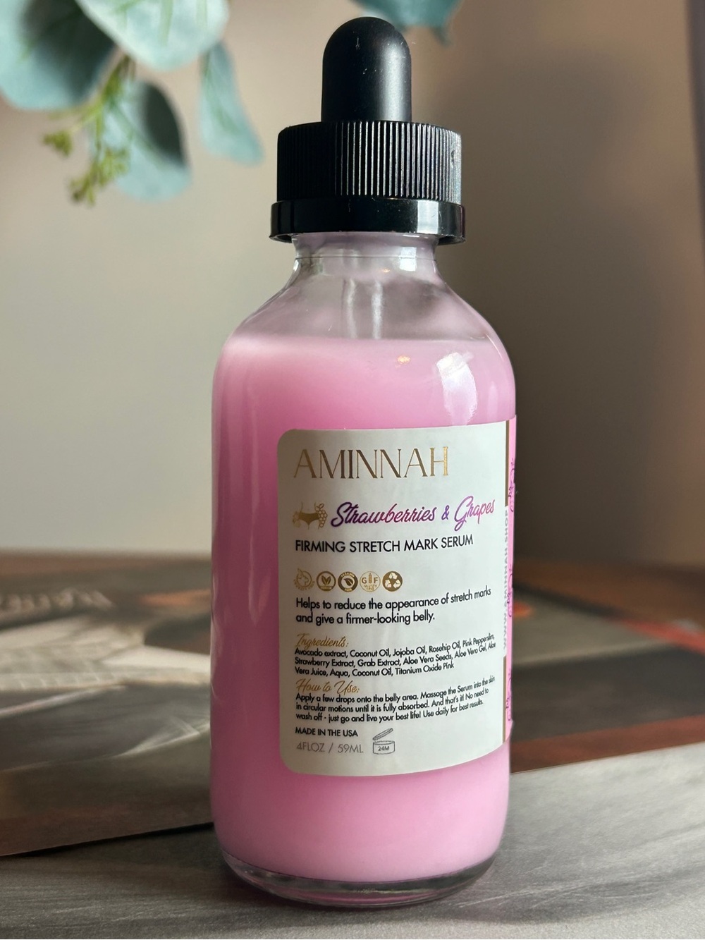Strawberries & Grapes Firming Stretch Mark Serum by Aminnah